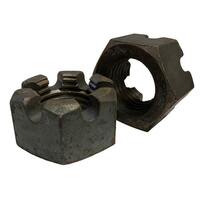 SHN12P 1/2"-13 Slotted Finished Hex Nut, Coarse, Plain